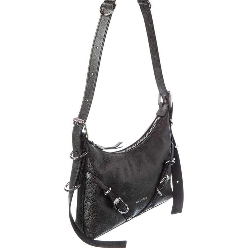 Givenchy Voyou Leather Hobo Bag, Black - Picture 3 of 5